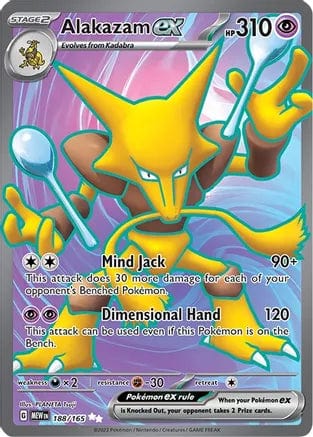 Pokémon Alakazam ex (MEW 188)