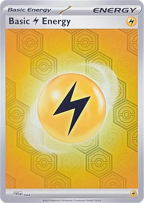 Pokémon Basic Lightning Energy (SVE 004)