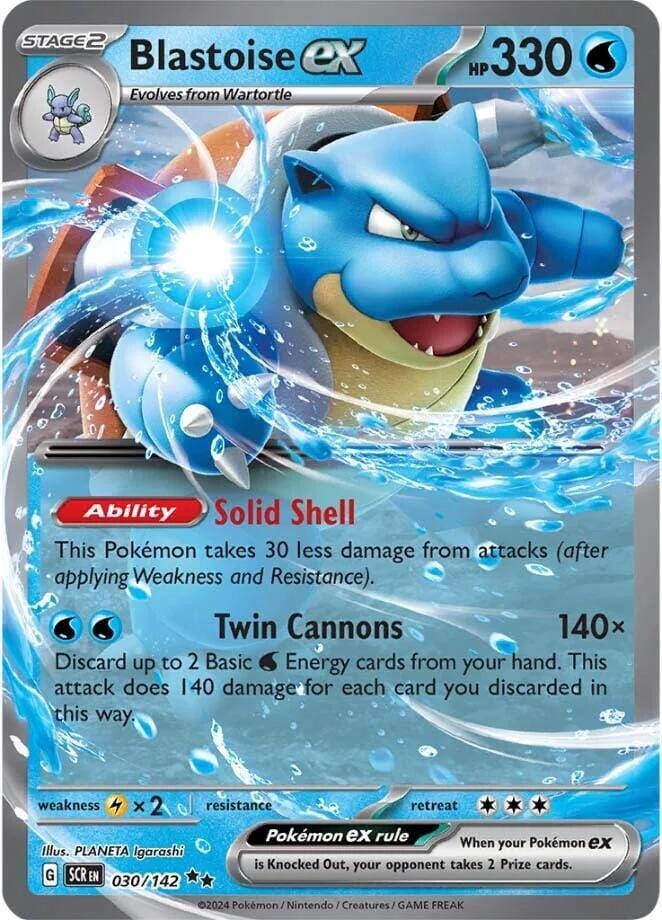 Pokémon Blastoise ex (SCR 030)