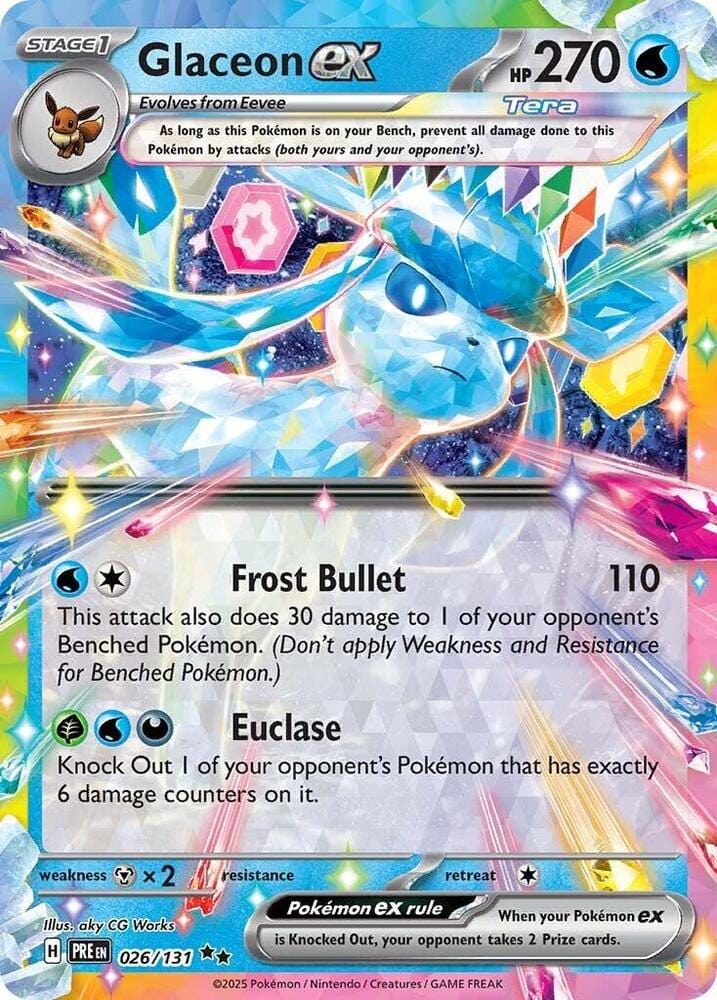 Pokémon Glaceon ex (PRE 026)