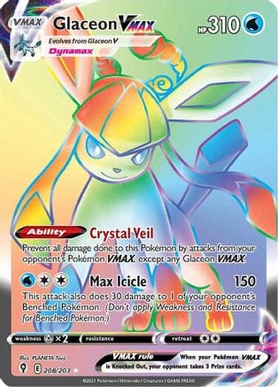 Pokémon Glaceon VMAX (EVS 208) 11248453