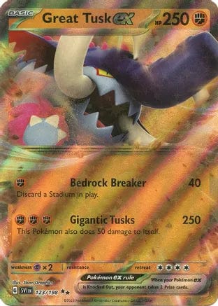 Pokémon Great Tusk ex (SVI 123)