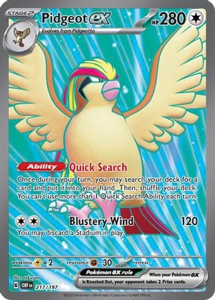 Pokémon Pidgeot ex (OBF 217) 36189253