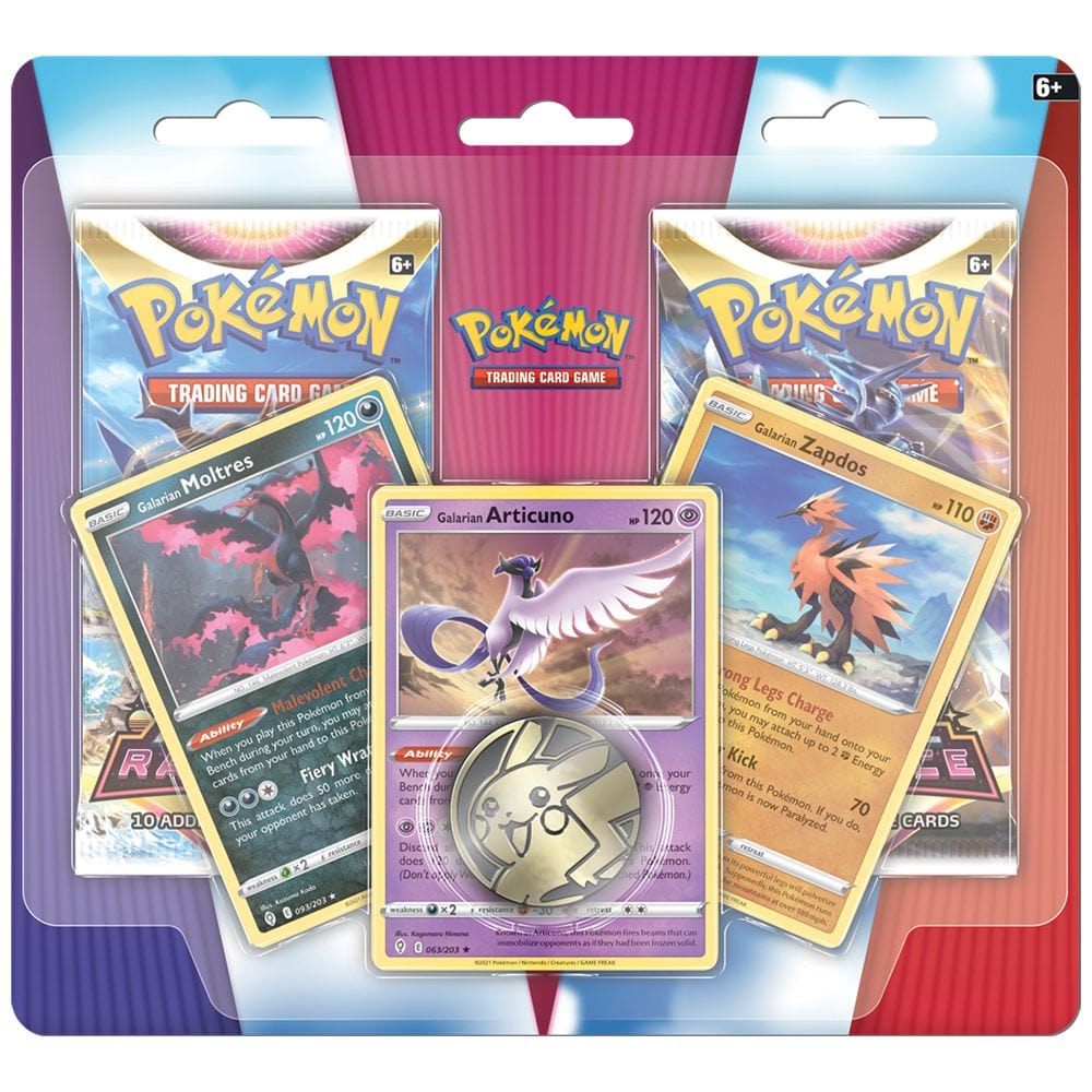 Pokémon Pokemon TCG 2 Pack Blister (Galarian Moltres, Zapdos, Articuno) 820650851438