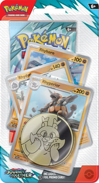 Laden Sie das Bild in den Galerie-Viewer, Pokémon Rhyperior Pokemon TCG - Journey Together -  Premium Checklane Blister
