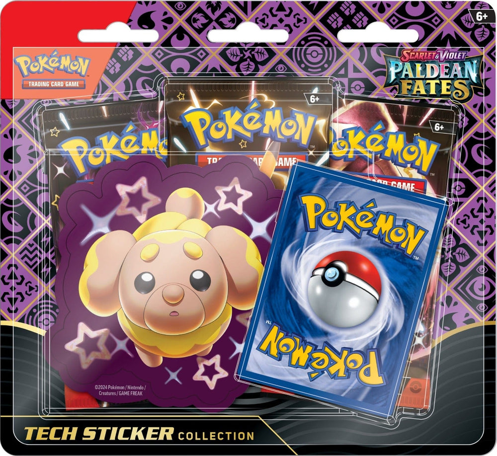 Pokémon Shiny Fidough Pokémon TCG Paldean Fates - Tech Sticker Collection 81445445