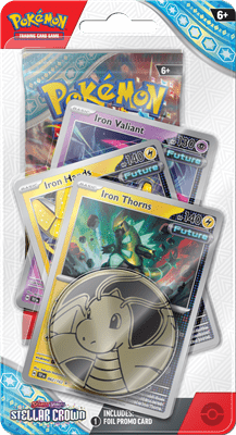 Pokémon Iron Thorns Pokemon TCG - Stellar Crown -  Premium Checklane Blister 0820650859182