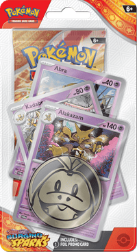 Laden Sie das Bild in den Galerie-Viewer, Pokémon Alakazam Pokemon TCG - Surging Sparks -  Premium Checklane Blister 820650859489

