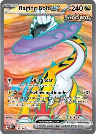 Pokémon Raging Bolt ex (TEF 196)