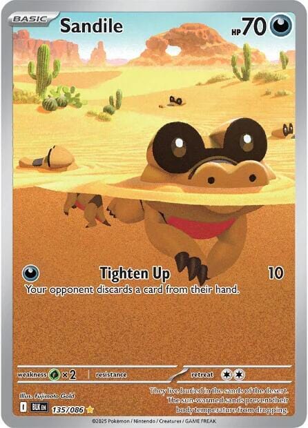 Pokémon Sandile (BLK 135)