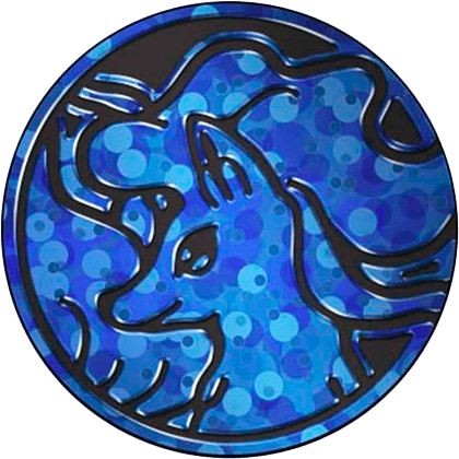 Alolan Ninetales - Blue Bubbled Holofoil - Collectible coin
