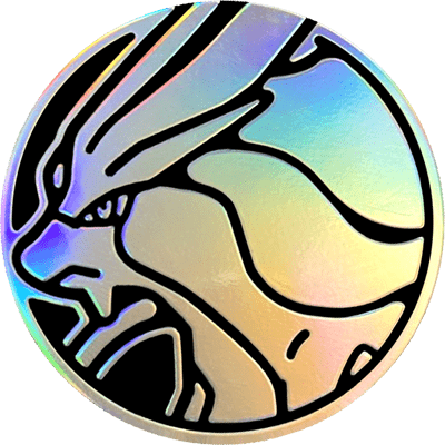 Suicune - Silver Rainbow Holofoil - Collectible coin