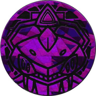 Genesect - Purple Cracked Ice Holofoil - Collectible coin