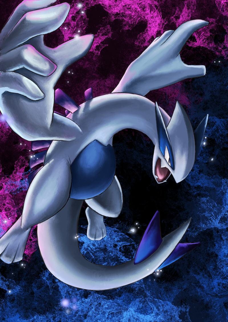 Pokémon - Lugia Fine Art (Fotografische print)