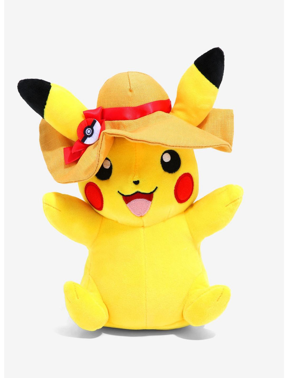 Pokemon Knuffel Plush Pikachu Summer Hat 20cm