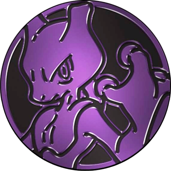 Mewtwo - Purple Mirror Holofoil - Collectible coin