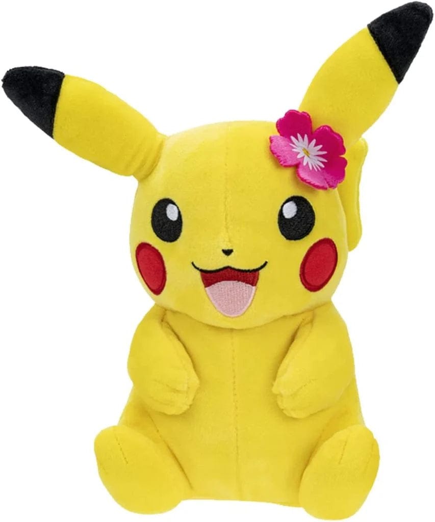 BOTI Pokemon Knuffel - Pikachu Red Flower - Plush 20cm 0191726440666