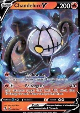 Pokémon Chandelure V (FST 039) 88741343