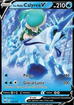 Pokémon Ice Rider Calyrex V (CRE 045) 90275295