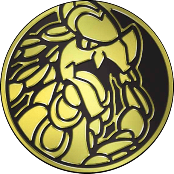 Pokémon Kommo-o - Gold Mirror Holofoil - Collectible coin 87841247