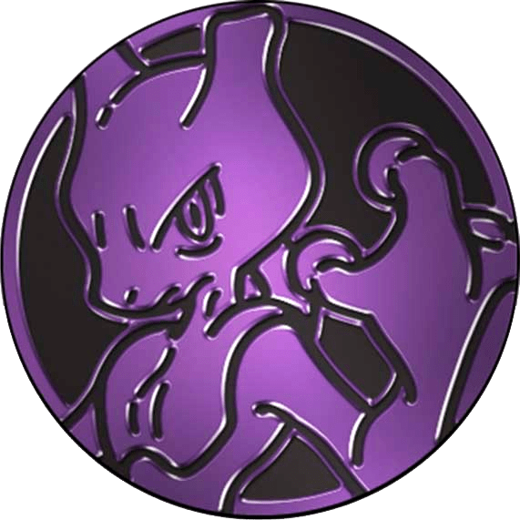 Pokémon Mewtwo - Purple Mirror Holofoil - Collectible coin 18868191