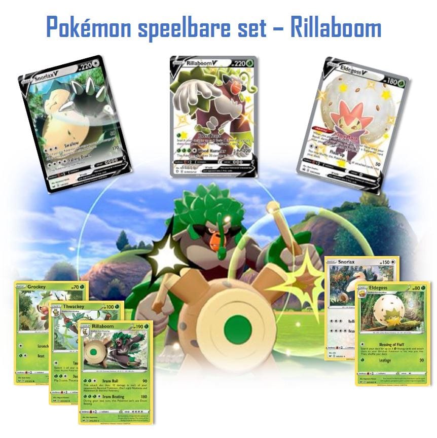 Pokémon Pokémon - Speelbare set - Rillaboom ft. Snorlax