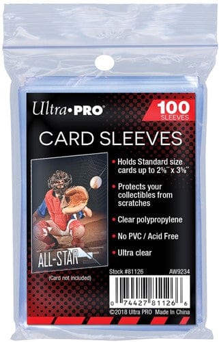 Pokémon Ultra-PRO Card Sleeves - Clear 100 074427811266